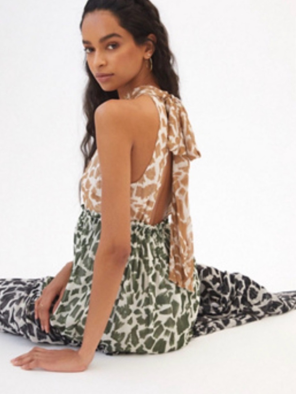 Anthropologie Maeve Keyhole Halter Maxi Dress - Picture 4 of 11